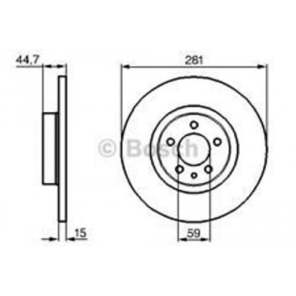 BOSCH 0986478668 ON FREN AYNASI 147 01-10 156 00-05 281X15X5DLXHVLI