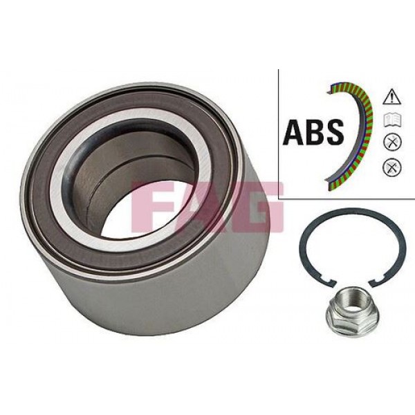 FAG 713615730 ON TEKER RULMANI FIESTA V 01 FOCUS 98 04 FUSION 02 12 COURIER 14 KA III 16 ECOSPORT 13 MAZDA 2 07 15 KIT ABS LI 38.993X72X37 BAH-0106DX