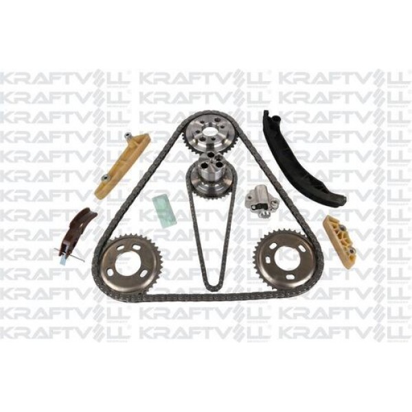 KRAFTVOLL 12100064 EKSANTRIK ZINCIR SETI TRANSIT 2.4 TDCI V348 100-120P S11>14 A.CEKER (EKSANTRIK DISLISI-YAG POMPA DISLISI-KRANK DISLISI-YAG POMPA ZINCIRI-YC1Q6A895 YAG POMPA PALETI 3S7Q6L266AE DAHIL)ESKI TIP