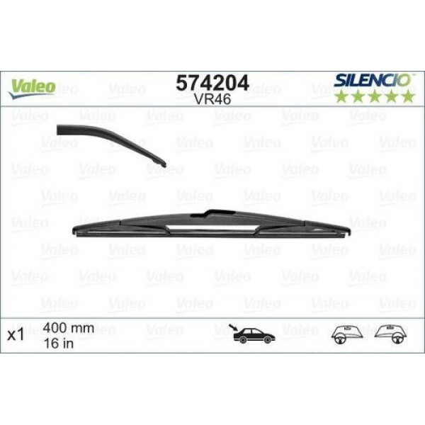 VALEO 574204 VALEO SILENCIO X1 400 MM ARKA CITROEN JUMPY FORD GRAND CMAX VOLVO C29