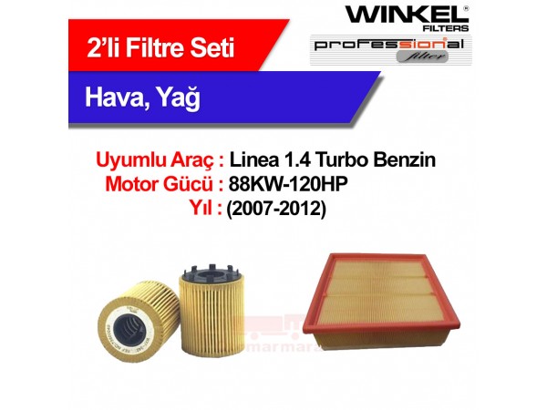 WINKEL 2 Fiat Linea 1.4 Turbo (2007-2012) Filtre Seti
