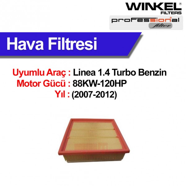 WINKEL A Fiat Linea 1.4 Turbo (2007-2012) Hava Filtresi