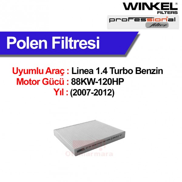 WINKEL 3 Fiat Linea 1.4 Turbo (2007-2012) Filtre Seti