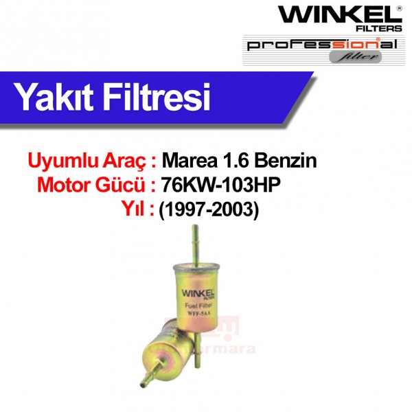 WINKEL 4 Fiat Marea 1.6 (1997-2003) Filtre Seti