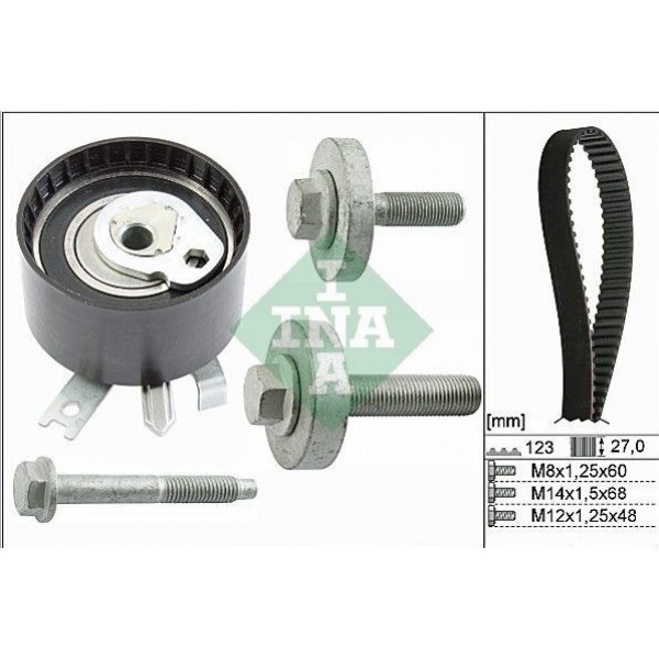 INA 530019710 TRİGER EKSANTRİK GERGİ SETİ 123DİŞ LOGAN I 1.5 DCI 07-