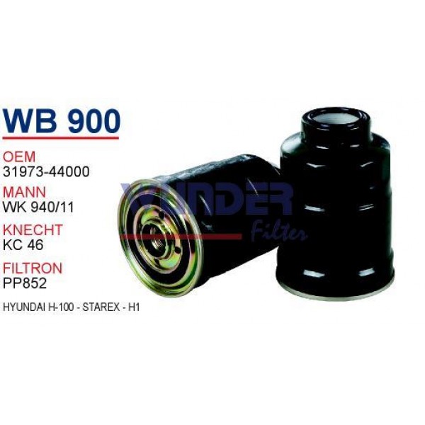 WUNDER WB900 WUNDER WB900 MAZOT FİLTRESİ - MiTSUBiSHi L200 - L300