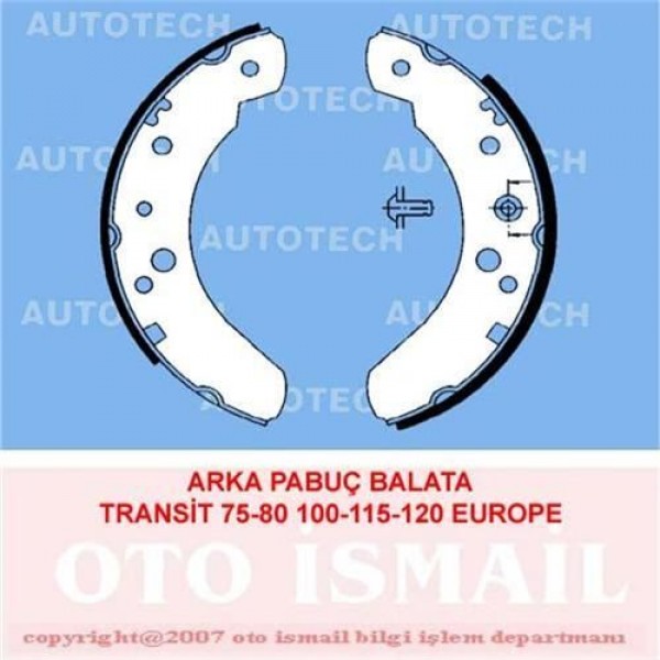 AUTOTECH PB4059 KAMPANA BALATA TRANSIT 75-80 100-115-120 EUROPE