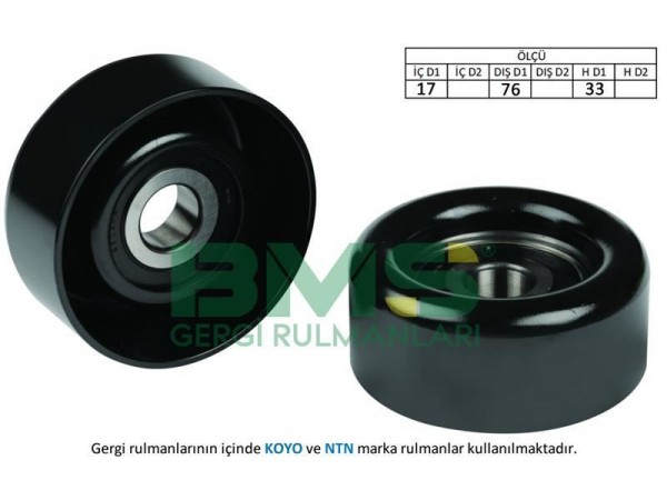 BMS 57 ALTERNATÖR V KAYIS GERGI RULMANI STAREX SORENTO H1 CRDI 01-