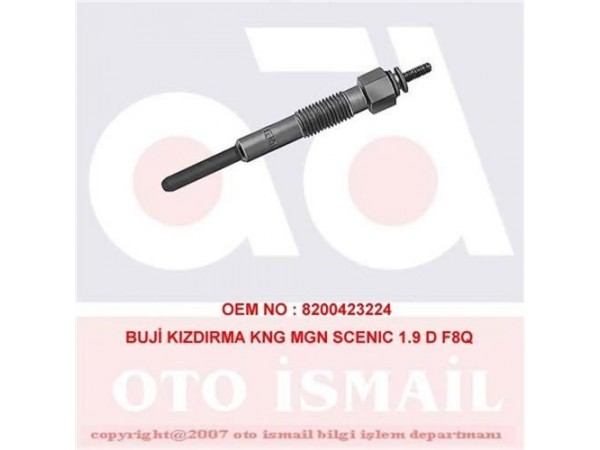 BOSCH 250202035 ISITMA KIZDIRMA BUJISI CLIO II KANGOO MEGANE SCENIC TRAFIC 1.9D