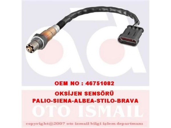 BOSCH 258006206 OKSIJEN SENSÖRÜ PALIO ALBEA LINEA DOBLO BRAVO II IDEA PUNTO / A1 A3 1.2 16V
