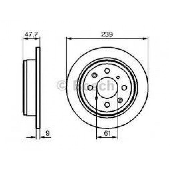 BOSCH 986479101 FREN DISKI ARKA CIVIC 96-