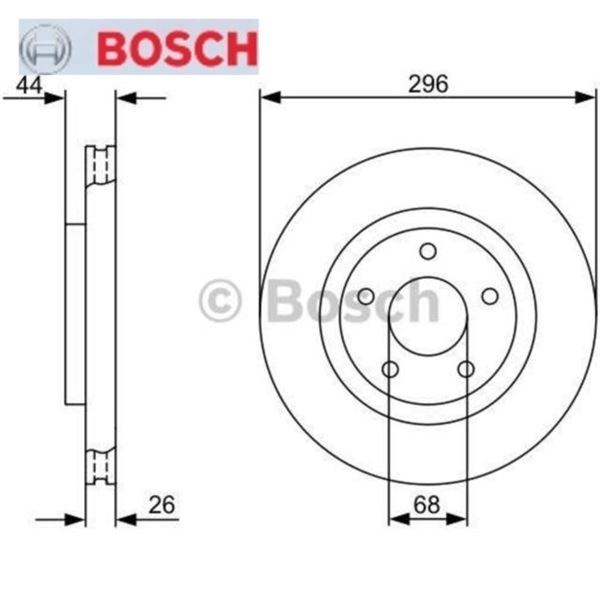 BOSCH 986479358 FREN DISKI ÖN KOLEOS 08-