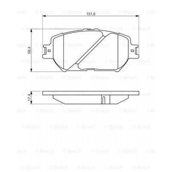 BOSCH 986494418 FREN BALATASI ÖN CAMRY 01-