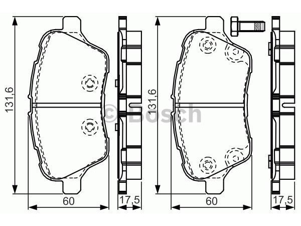 BOSCH 986494792 0986TB3199 ÖN BALATA FIESTA VI 1.0-1.5 TDCI-1.6 12-