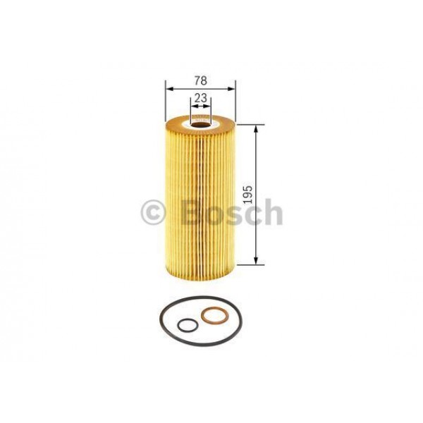 BOSCH 1457429277 YAĞ FİLTRESİ 195×83×24 UNIMOG U 1550L 88-