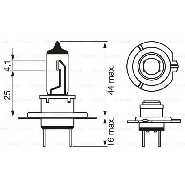 BOSCH 1987301110 AMPUL PX26D GIGALIGHT PLUS 120 12V H7