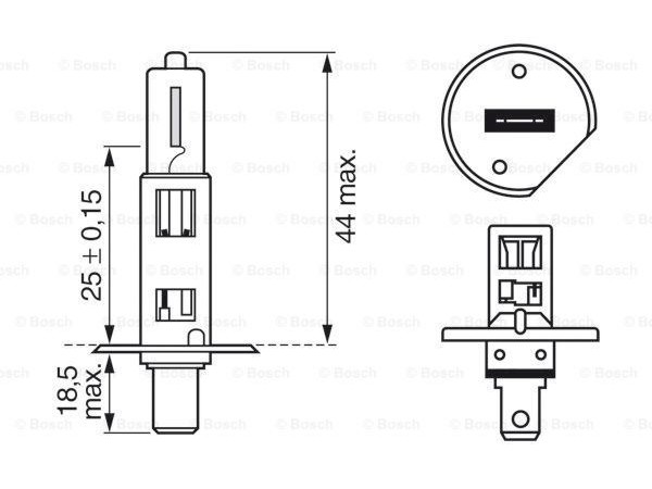 BOSCH 1987302011 AMPUL VISION KARTON AMBALAJ 12V 55W