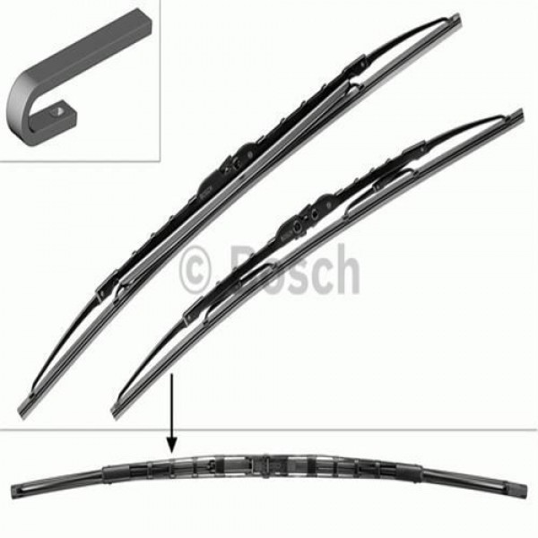 BOSCH 3397001584 SILECEK SÜPÜRGESI 53 + 47.5CM SPOILERLI GOLF III IV 07 93-6.05 BORA POLO CORDOBA IBIZA 116311 + 116351
