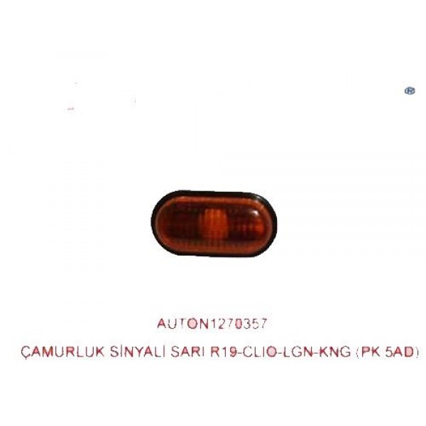 BARAN 050S ÇAMURLUK SİNYALİ SARI R19-CLIO-MGN-LGN-R21
