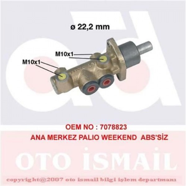 CIFAM 202-278 FREN ANA MERKEZI PALIO WEEKEND ABSSIZ 22,2mm