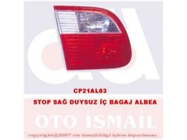 CERKEZ AL-7 STOP LAMBASI IÇ SAG BAGAJ ALBEA DUYLU