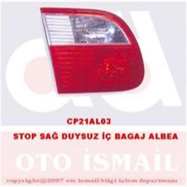 CERKEZ AL-7 STOP LAMBASI IÇ SAG BAGAJ ALBEA DUYLU