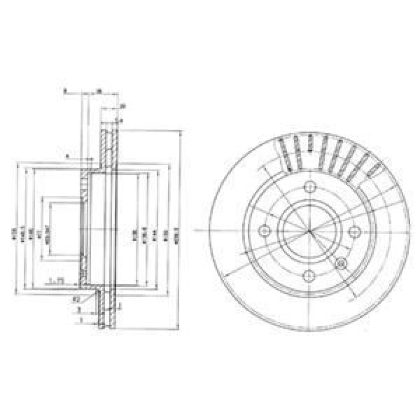 DELPHI BG2440 FREN DISKI ÖN FIESTA III 89-