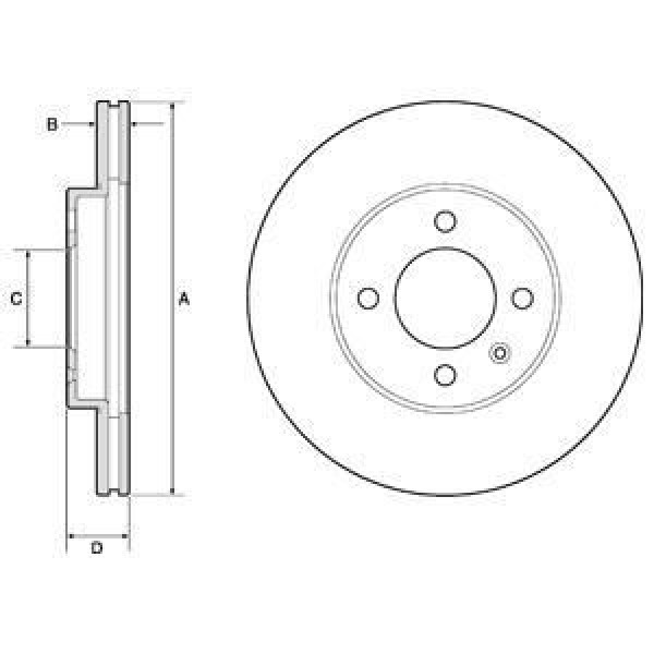 DELPHI BG2455 FREN DISKI ÖN GOLF III 91-