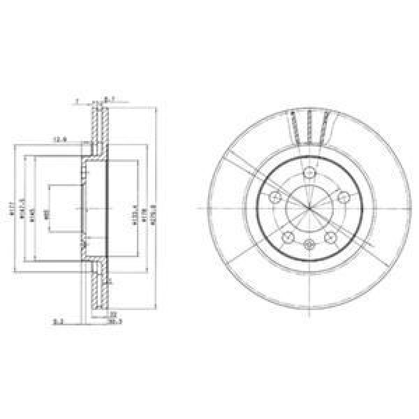 DELPHI BG3036 FREN DISKI ÖN GOLF IV 97-