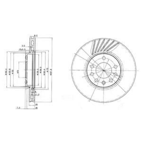 DELPHI BG3142 FREN DISKI ÖN VECTRA B 95-