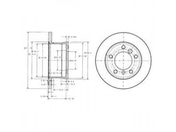 DELPHI BG3237 FREN DISKI ARKA LT28-35 96-