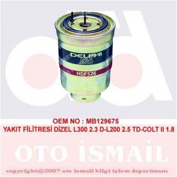 DELPHI HDF526 MAZOT FILTRESI STAREX 98-