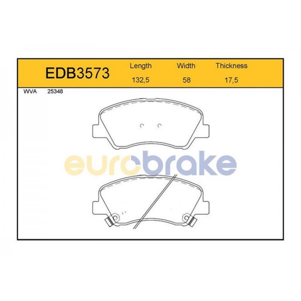 EUROBRAKE EDB3573 ÖN BALATA ACCENT BLUE 11 RIO 12 GDB3548-FDB4623-LP2497