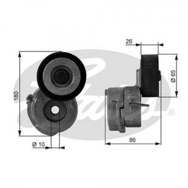 GATES T38440 V KAYIS GERGI RULMANI LINEA FIORINO GRANDE PUNTO / ASTRA H CORSA C D MERIVA 1.3 JTD 1.3 CDTI Z13DTH OTO. VIT.