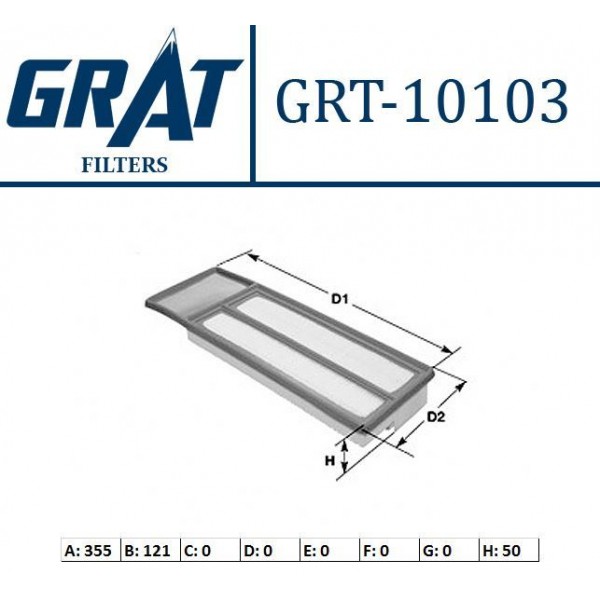 GRAT 10103 HAVA FILTRESI 500 09-