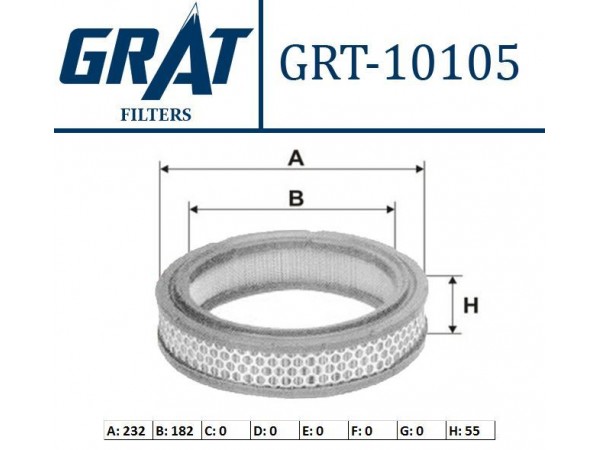 GRAT 10105 HAVA FILTRESI M131 DIS TELLI