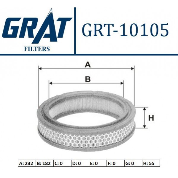 GRAT 10105 HAVA FILTRESI M131 DIS TELLI