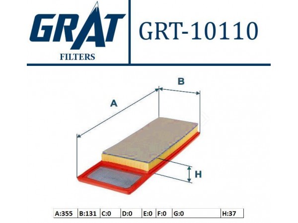 GRAT 10110 HAVA FILTRESI 500 09-