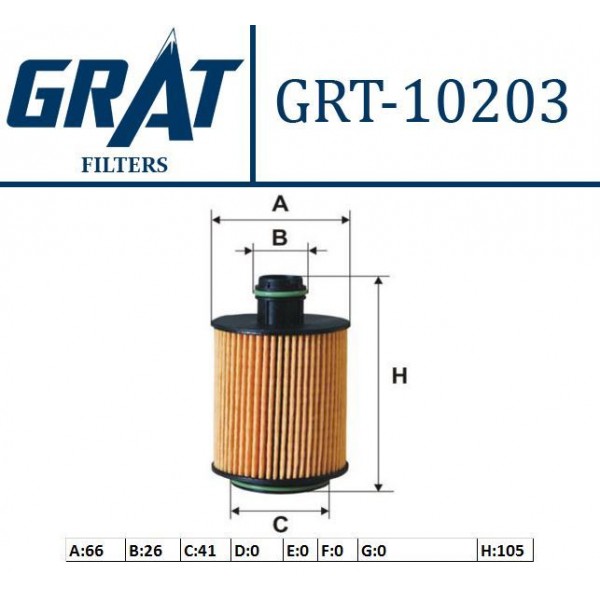 GRAT 10203 YAG FILTRESI ASTRA J INSIGNIA ZAFIRA C 2.0 CDTI A20DTH A20DTR A20DTC A13DTE