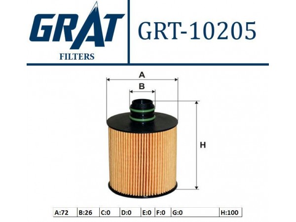 GRAT 10205 YAG FILTRESI 500  X 14-