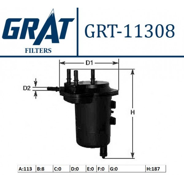 GRAT 11308 MAZOT FILTRESI MEGANE II 03-