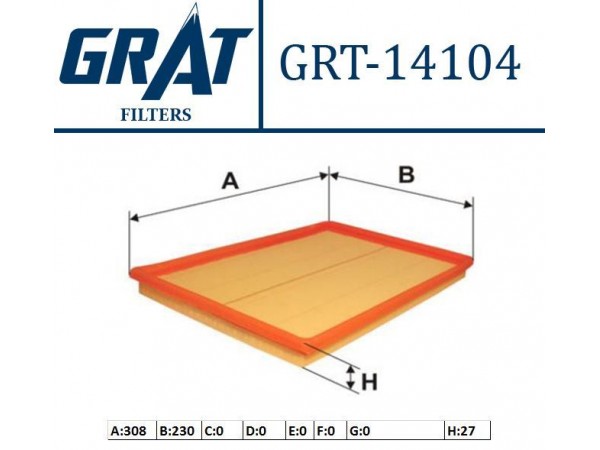 GRAT 14104 HAVA FILTRESI ASTRA F 91-