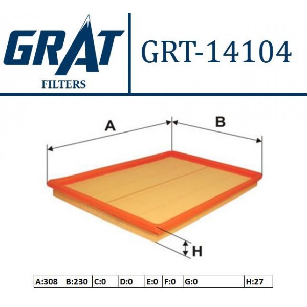 GRAT 14104 HAVA FILTRESI ASTRA F 91-