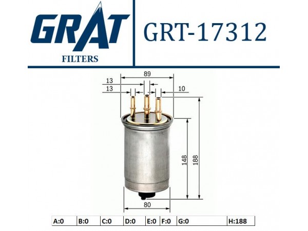 GRAT 17312 MAZOT FILTRESI TRANSIT CONNECT  02-