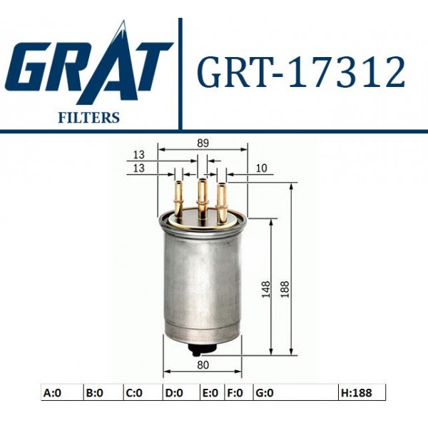 GRAT 17312 MAZOT FILTRESI TRANSIT CONNECT  02-