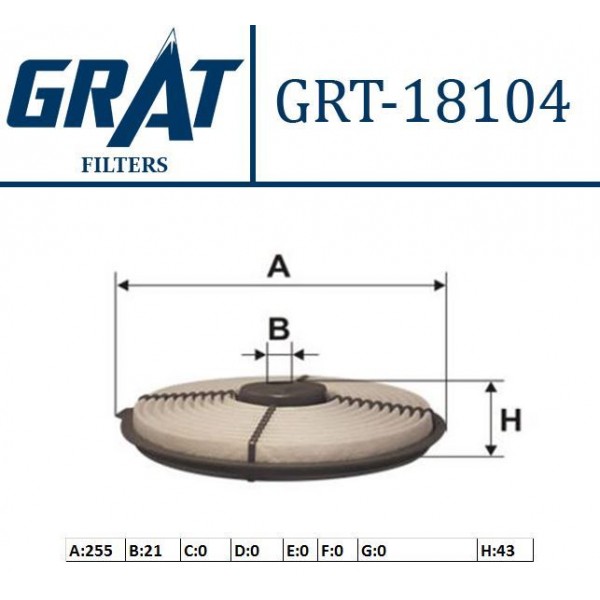 GRAT 18104 HAVA FILTRESI COROLLA 88-