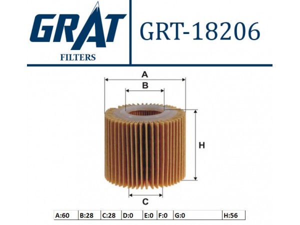 GRAT 18206 YAG FILTRESI COROLLA 10-