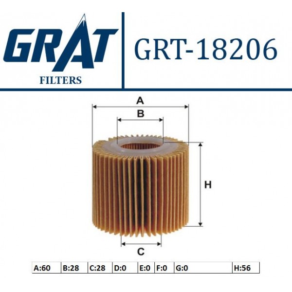 GRAT 18206 YAG FILTRESI COROLLA 10-