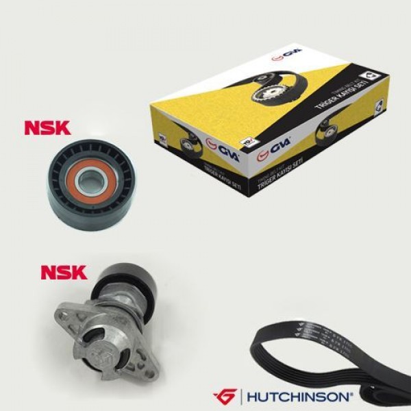 GVA 59A1107 ALTERNATÖR GERGI KITI KÜTÜKLÜ CLIO II KANGOO MEGANE I SCENIC I LOGAN 1.4 1.6 16V KLIMALI + HIDR K015PK1750