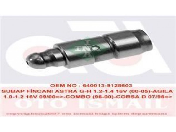 INA 420007210 SUBAP ITICISI ASTRA F G H J 1.2i 16V 1.4 CORSA B C D 1.0I 12V 1.2i 16V 1.4 COMBO TIGRA ZAFIRA 1.4